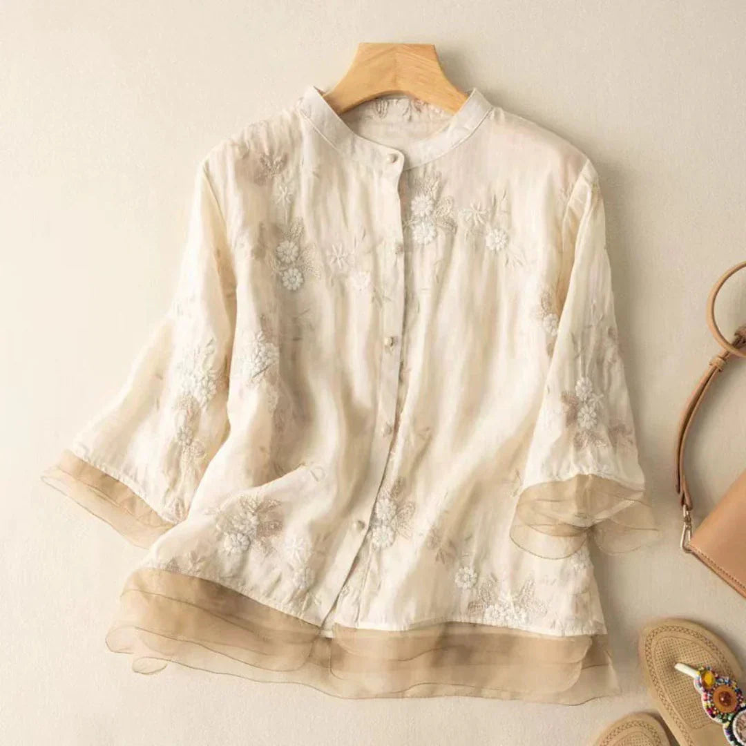 Dames Blouse Transparant Vrouwelijk Model