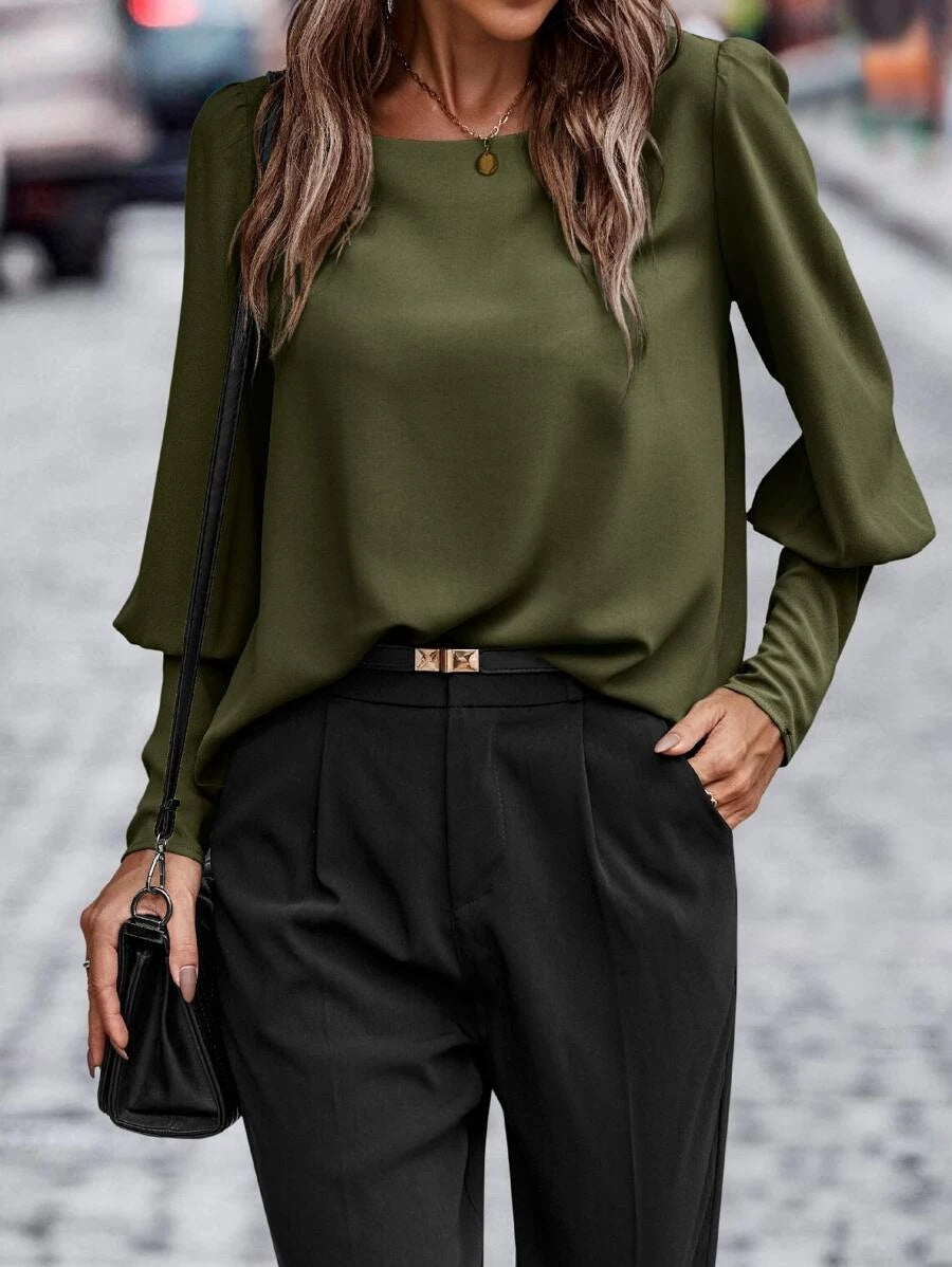 Vrouwelijke Lange Mouwen Shirt Casual Andrina