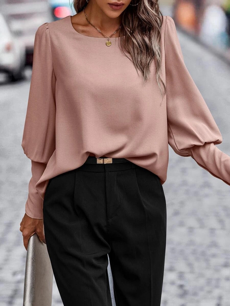 Vrouwelijke Lange Mouwen Shirt Casual Andrina