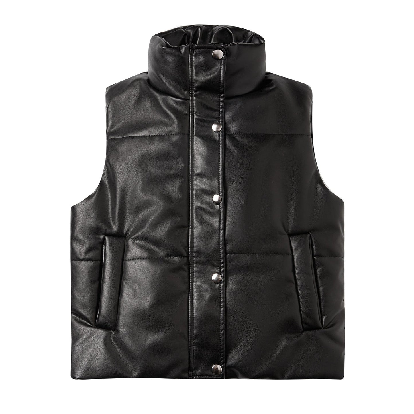 Dames Bodywarmer Warm Gewatteerd Hoge Kraag