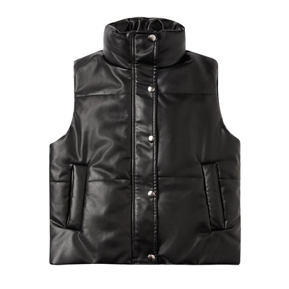 Dames Bodywarmer Warm Gewatteerd Hoge Kraag