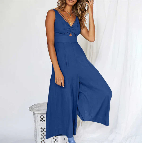 Jumpsuit V-hals Elegant Jurk Model voor Vrouw