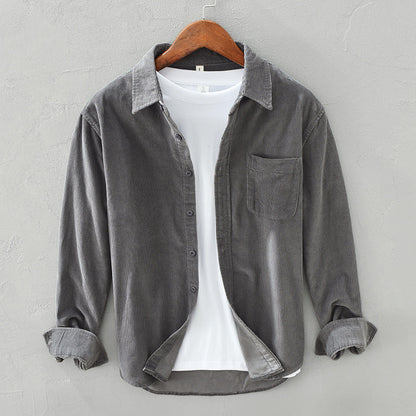 Retro Corduroy Overhemd voor Heren – Elegant & Tijdloos voor Elke Gelegenheid