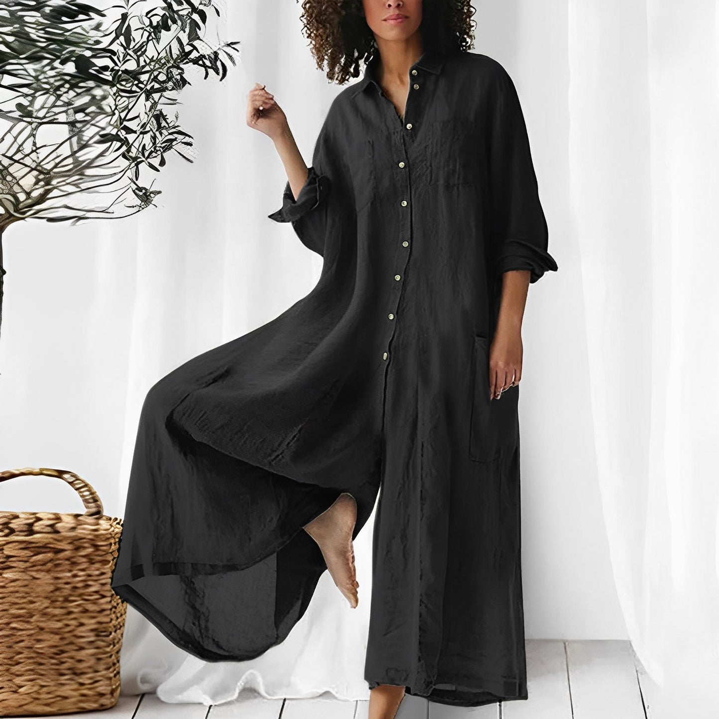 Jumpsuit Natura Stijlvol Elegante Zomeroutfit - Mode Vibes