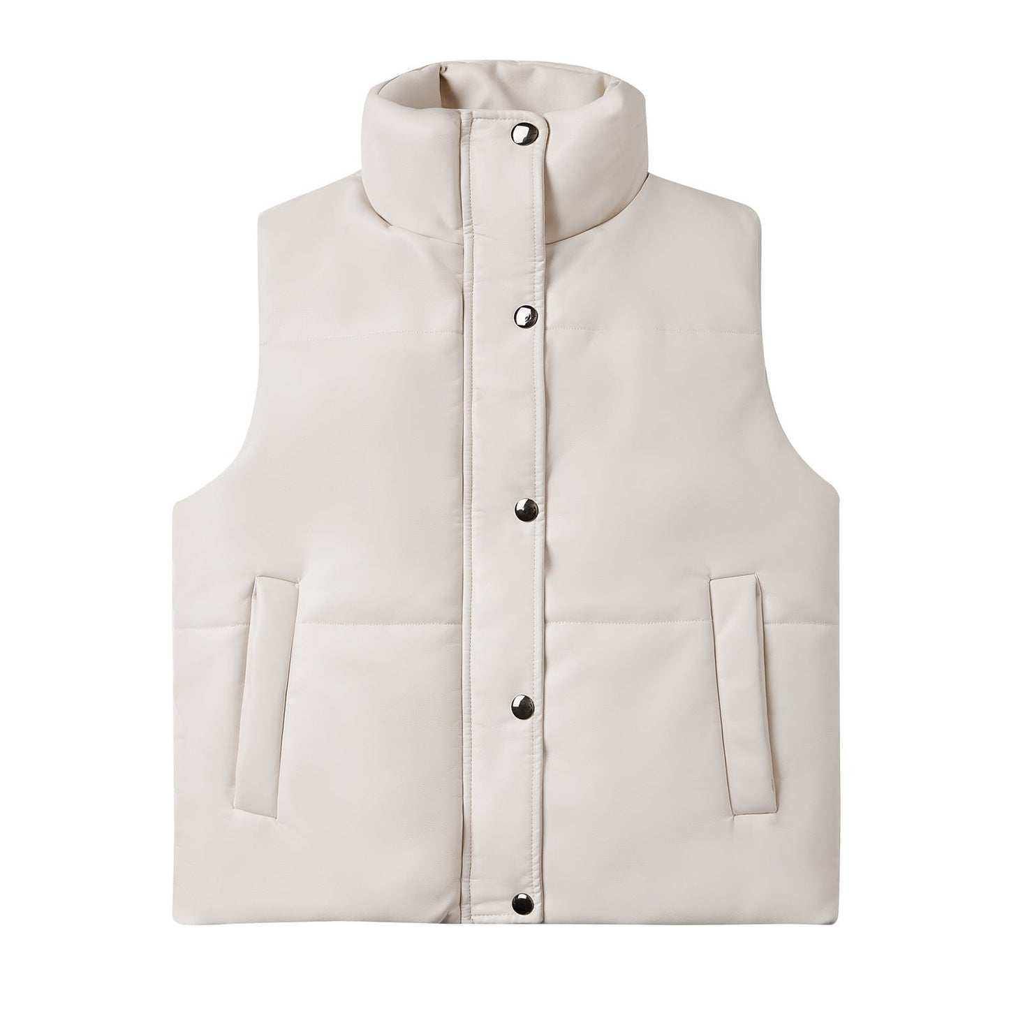 Dames Bodywarmer Warm Gewatteerd Hoge Kraag