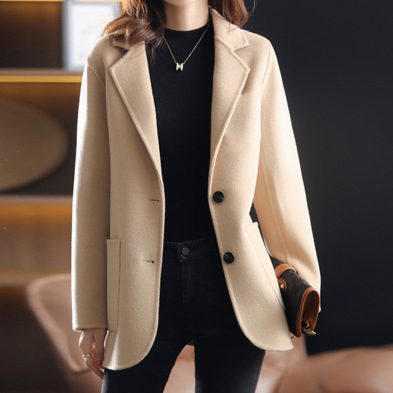 Dames Blazer Thick Tweed Herfst Winter Collectie