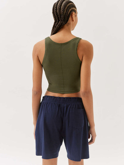 Dames Tanktop Geribbeld Zomer Top Trendy Kleding