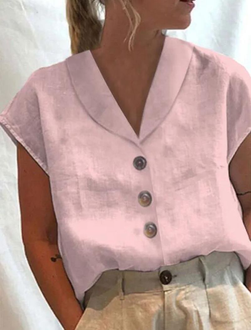 Belle Élan - Modieuze Kraagblouse Voor Dames