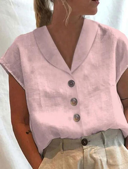 Belle Élan - Modieuze Kraagblouse Voor Dames