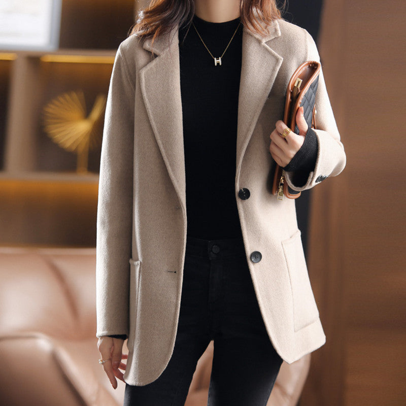 Dames Blazer Thick Tweed Herfst Winter Collectie
