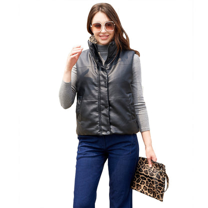 Dames Bodywarmer Warm Gewatteerd Hoge Kraag