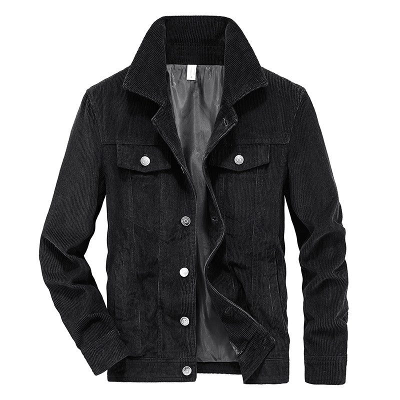 Heren Ribfluwelen Jas Vintage Stijlvol Koert