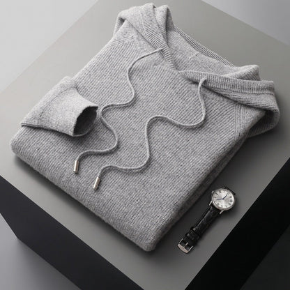 Variant image for Moe | Felpa Nera Con Cappuccio Uomo Casual-6