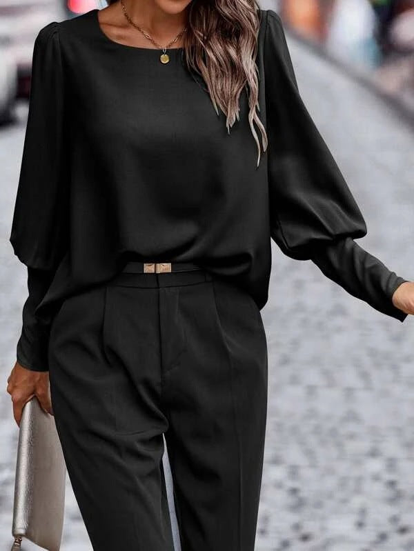 Vrouwelijke Lange Mouwen Shirt Casual Andrina
