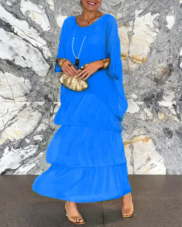 Elegante Gelaagde Jurk voor Vrouw Bernice Stijl - Mode Vibes