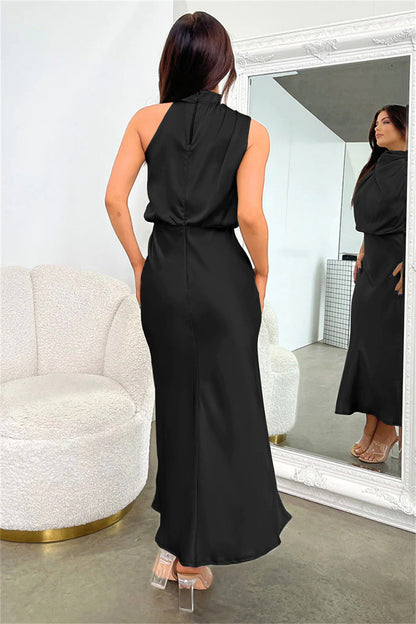 Aleina | Maxi abito con collo alto