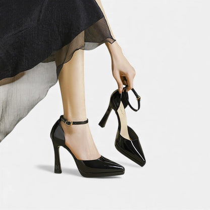 Dames Leren Pumps Met Hakken