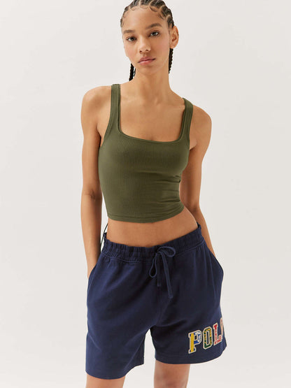 Dames Tanktop Geribbeld Zomer Top Trendy Kleding
