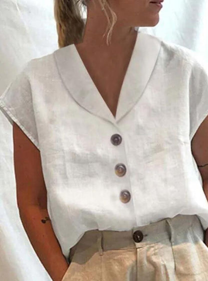Belle Élan - Modieuze Kraagblouse Voor Dames