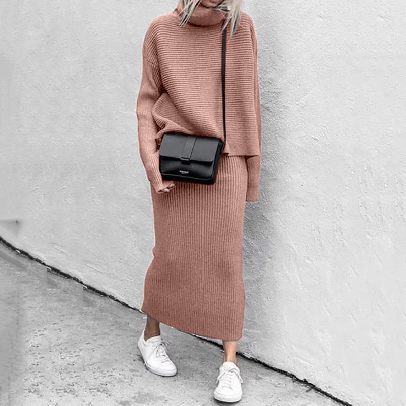 Vrouwelijke Lange Rok Set Casual Losse Mode - Mode Vibes