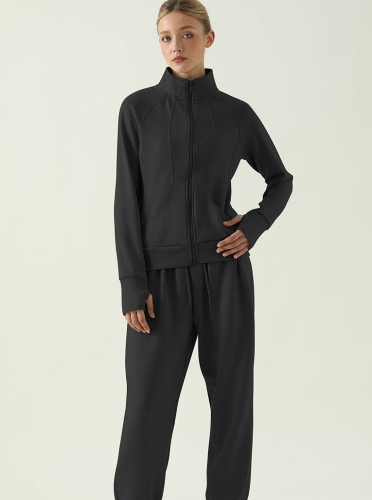 Sportieve Zipjack met Staande Kraag voor Dames - Mode Vibes