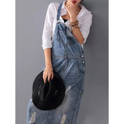 DenimJurk Vrouwelijk Stijlvol Model Eliza - Mode Vibes