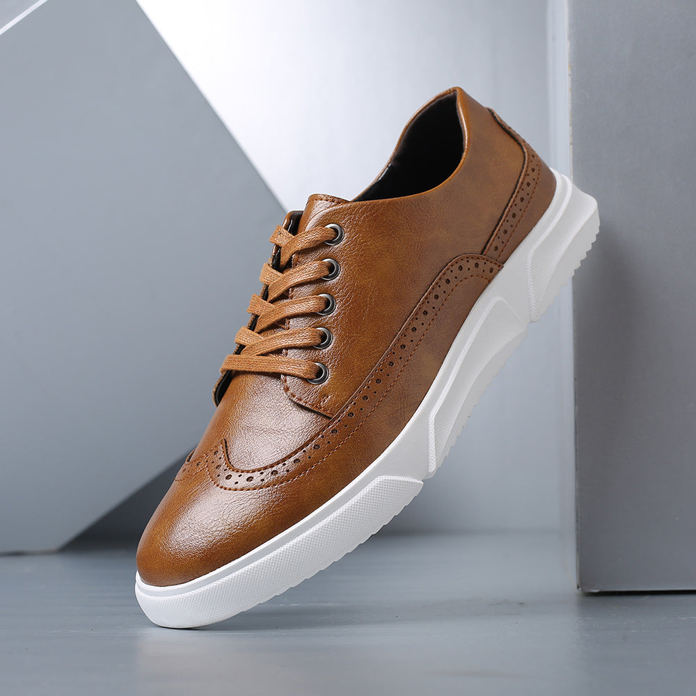 Heren Leren Sneakers Casual – Comfort Schoenen voor Smart Casual en Dagelijks Gebruik