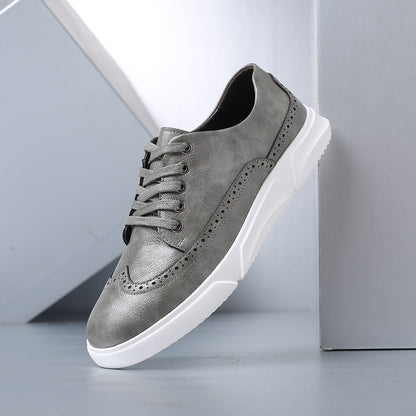 Heren Leren Sneakers Casual – Comfort Schoenen voor Smart Casual en Dagelijks Gebruik