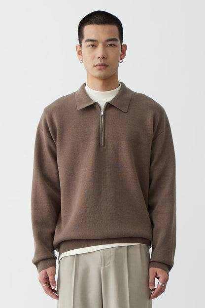 Comfortabele Polokraag Sweatshirt voor Mannen en Vrouwen - Mode Vibes