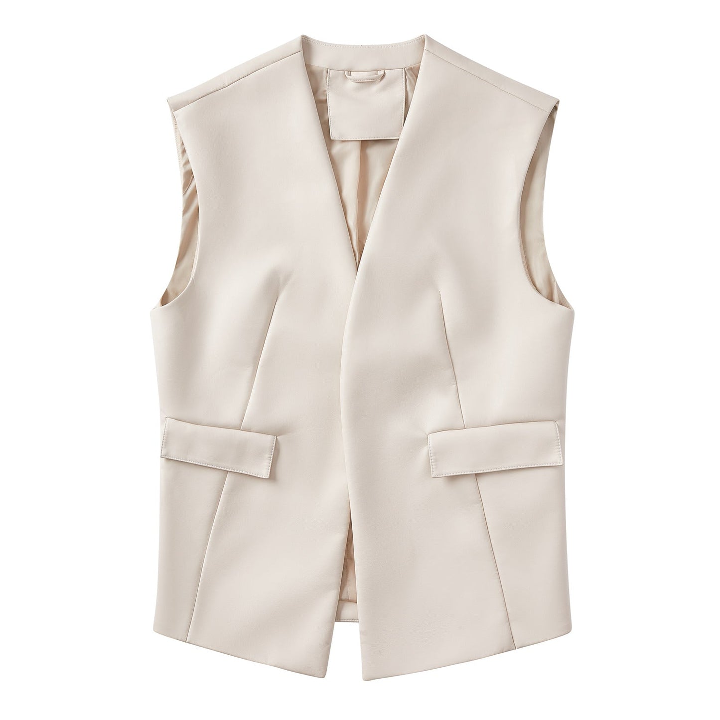 Dames Imitatieleer Gilet Bodil