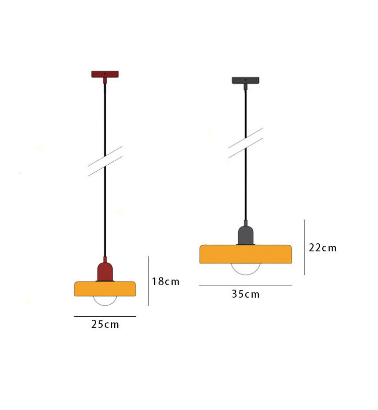 Kleurrijke Hanglamp van Glas Modern Design