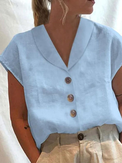 Belle Élan - Modieuze Kraagblouse Voor Dames
