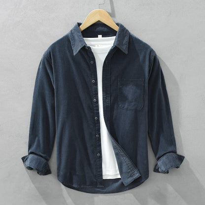 Retro Corduroy Overhemd voor Heren – Elegant & Tijdloos voor Elke Gelegenheid