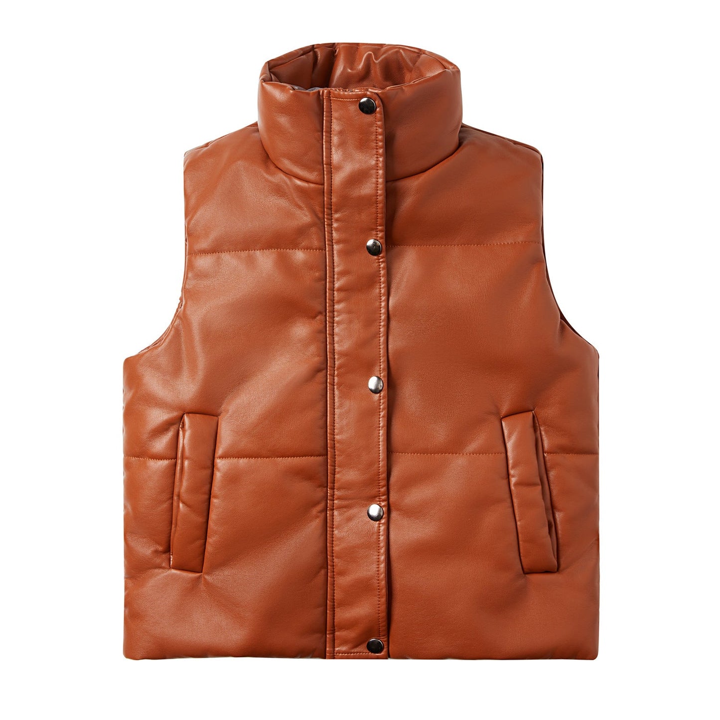 Dames Bodywarmer Warm Gewatteerd Hoge Kraag
