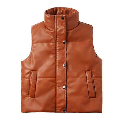 Dames Bodywarmer Warm Gewatteerd Hoge Kraag