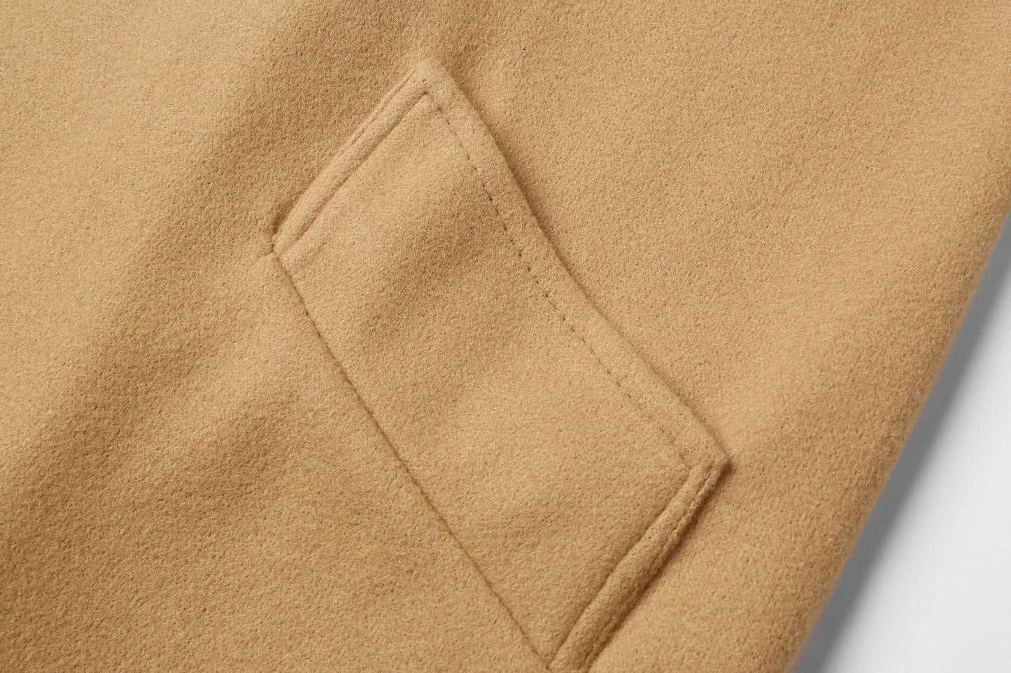 Dames Jas Double-Breasted Wollook Lange Coat