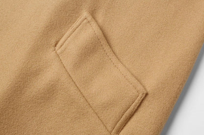 Dames Jas Double-Breasted Wollook Lange Coat