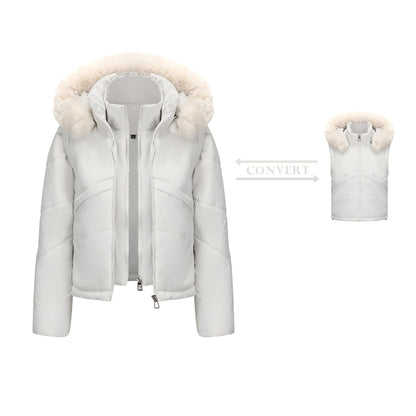 Dames Winterjas 2-in-1 met Uitneembaar Bodywarmer en Capuchon
