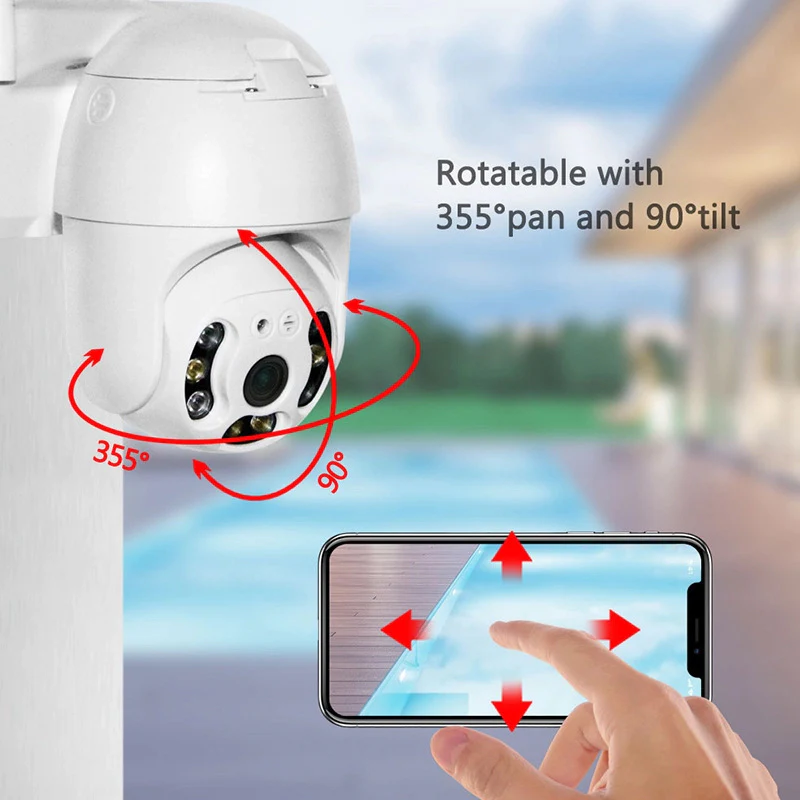 WiFi Beveiligingscamera's Set van 4 - Slimme SmartCam