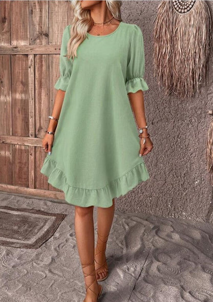 VELANORA Elegante Florel Korte Jurk