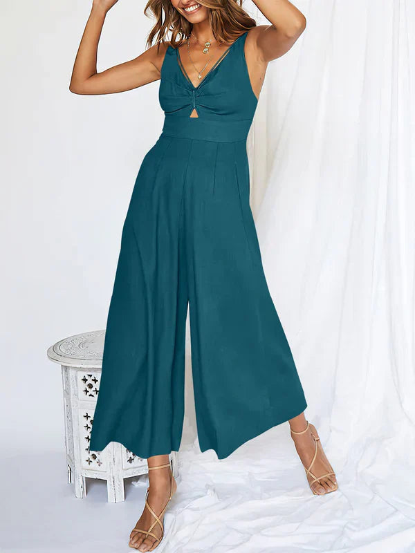 Jumpsuit V-hals Elegant Jurk Model voor Vrouw
