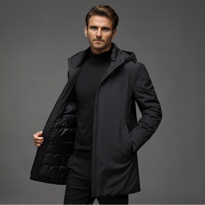 Giel™ Slim Fit Heren Winterjas met Afneembare Capuchon