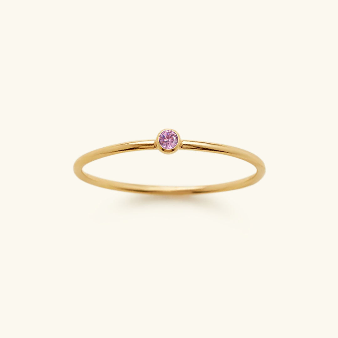 Geboortesteen Ring Zirkonia Celestia