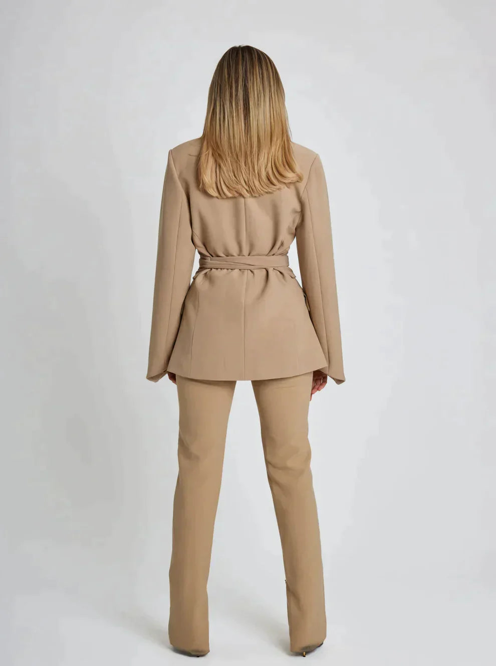 Dames Blazer met Extra Riemen en Knopen