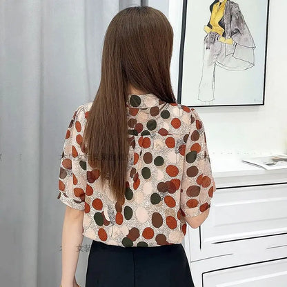 Zomerse Polka Dot Blouse van Blooming Breeze