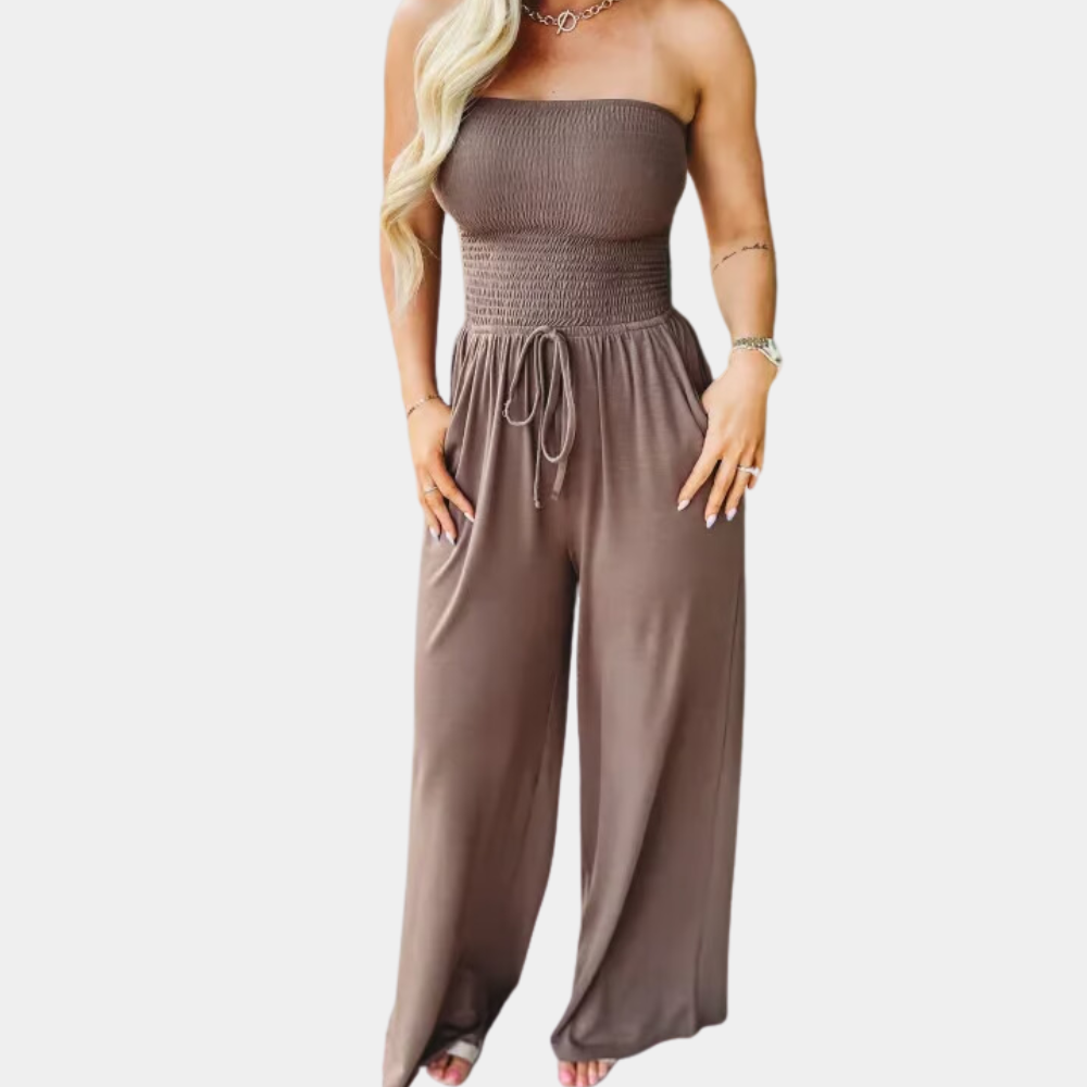 Dames Jumpsuit Bandeau Halslijn Zomerjurk