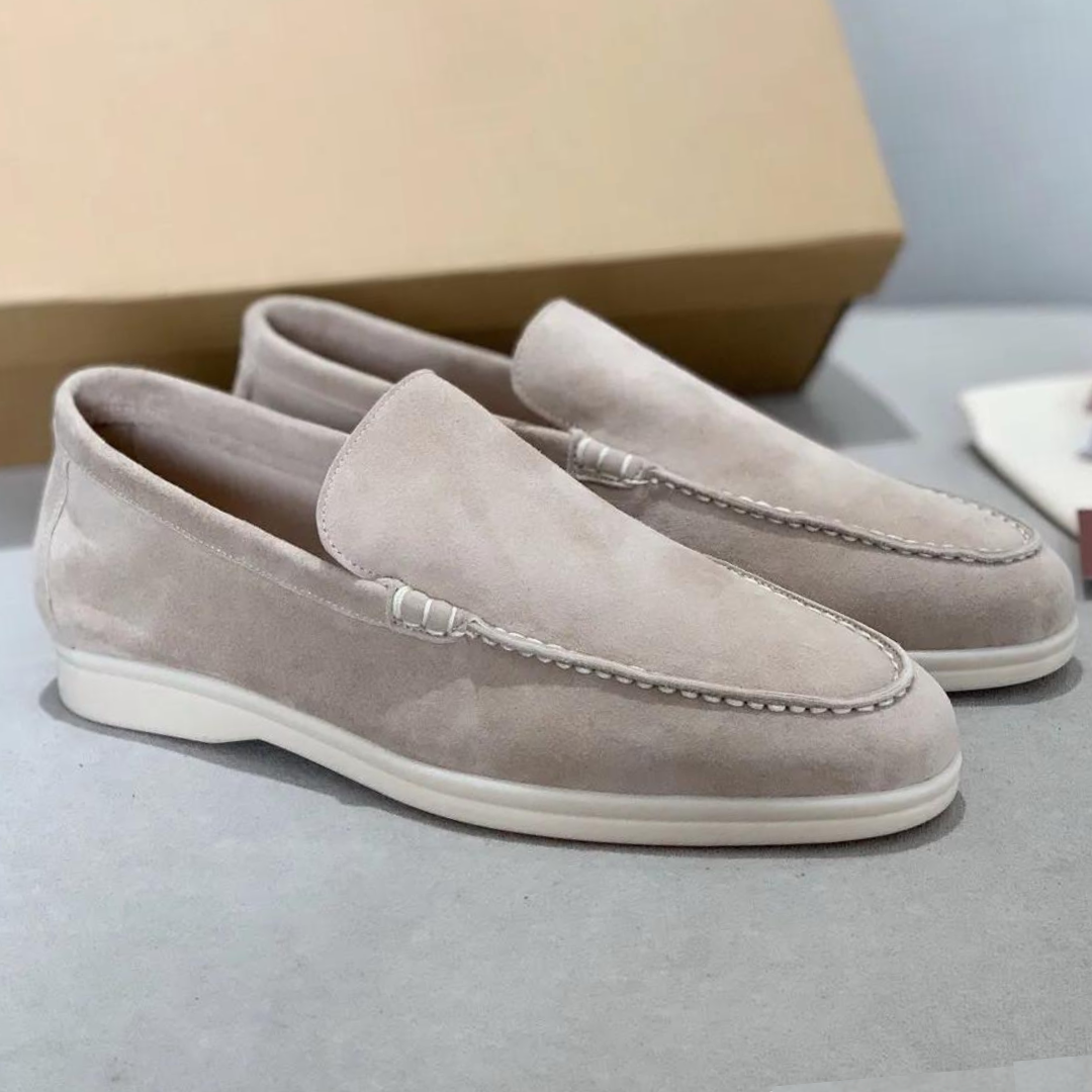 Leren Loafers Suède Stijl met Luxe Binnenzool - Mode Vibes