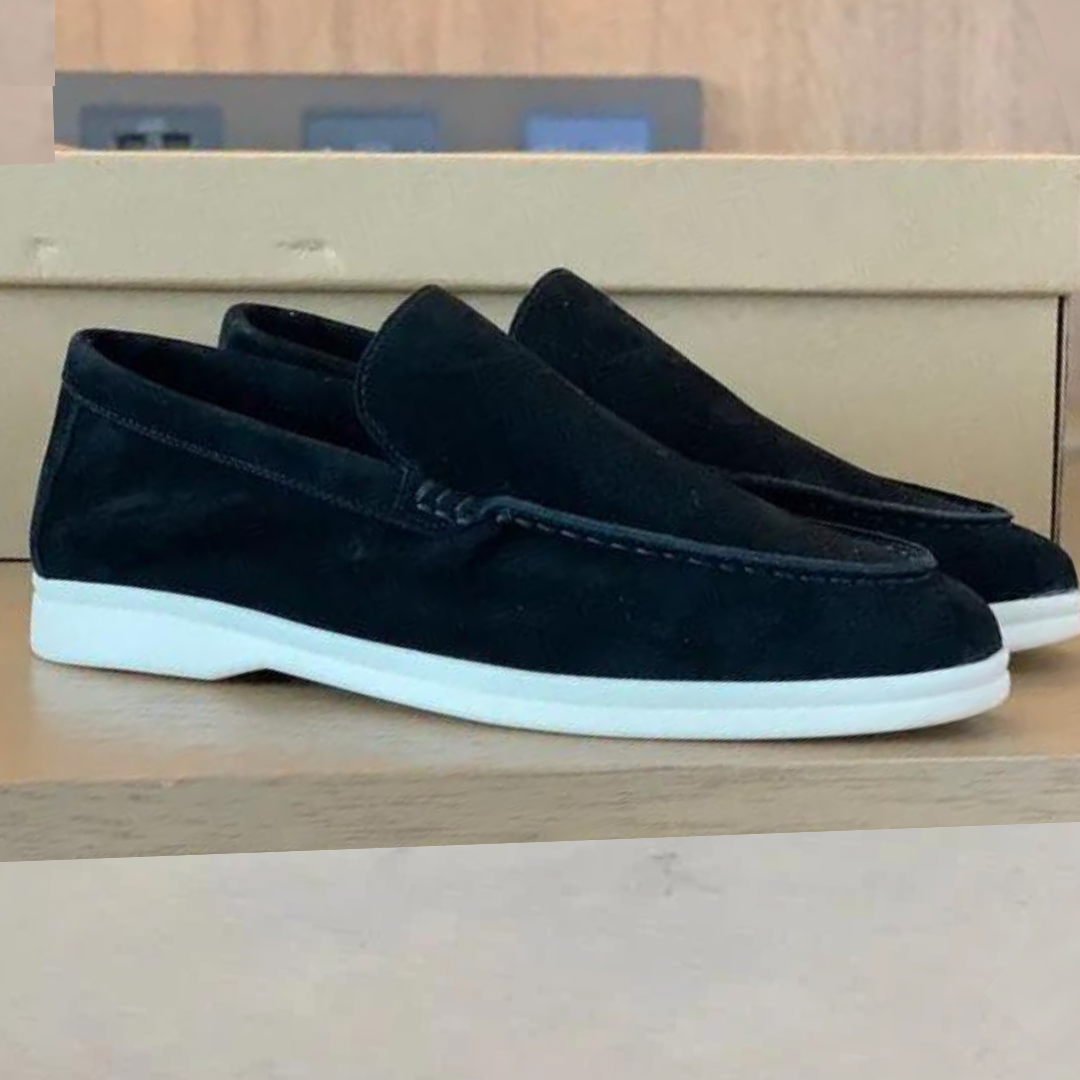 Leren Loafers Suède Stijl met Luxe Binnenzool