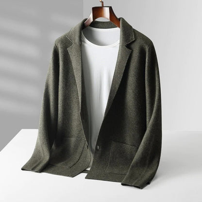 Donkergrijs Warm Vest voor Mannen