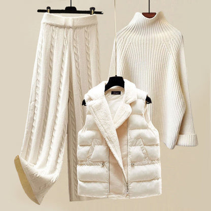 Luxe 3-Delige Set Warm en Zacht - Mode Vibes